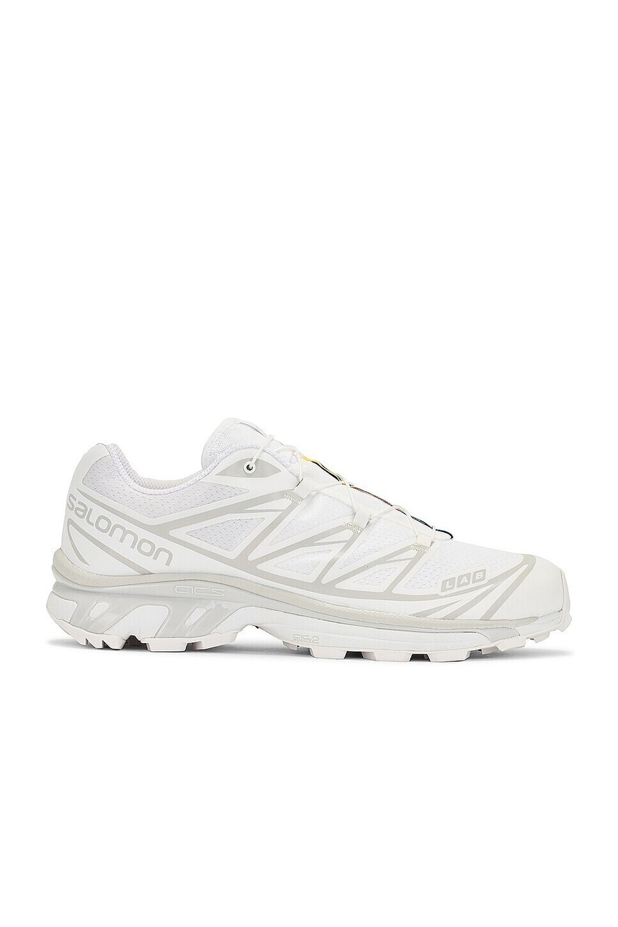 New Salomon Xt-6 Gtx Sneakers in White & Silver nylon